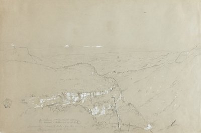 Verre Uitzicht op de Piek van de Vulkanen Tolima en Ruiz vanuit de buurt van de Tequendama Watervallen, Colombia door Frederic Edwin Church